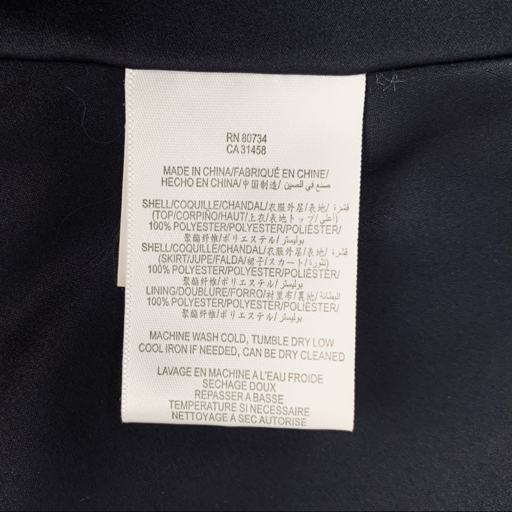 Max & Cleo strapless black chiffon minidress, sz 4 - Picture 6 of 8